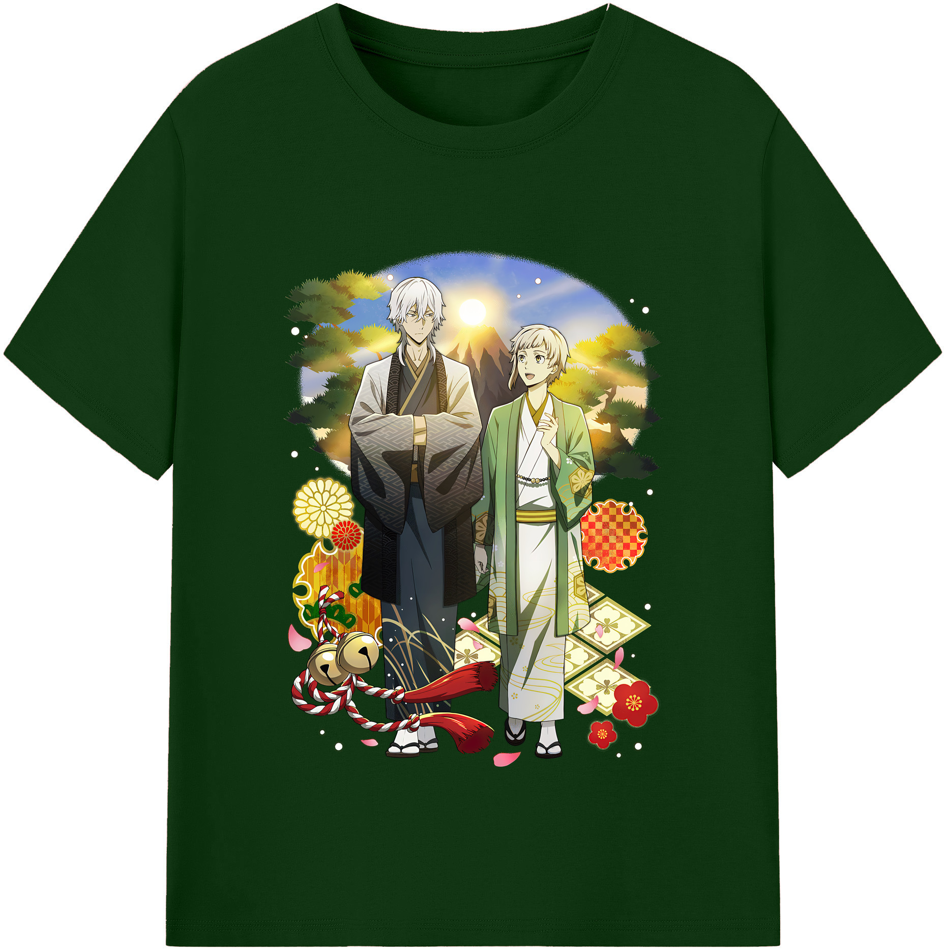 （画像用） 文豪ストレイドッグス Bungo Stray Dogs 綿100％半袖Tシャツ（フロントプリント）